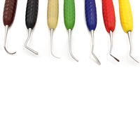 Dental Resin Filler estetyczny zestaw do renowacji pasuje do żywicy nóż plastikowy komoda z silikonowy uchwyt narzędzia stomatologiczne 2